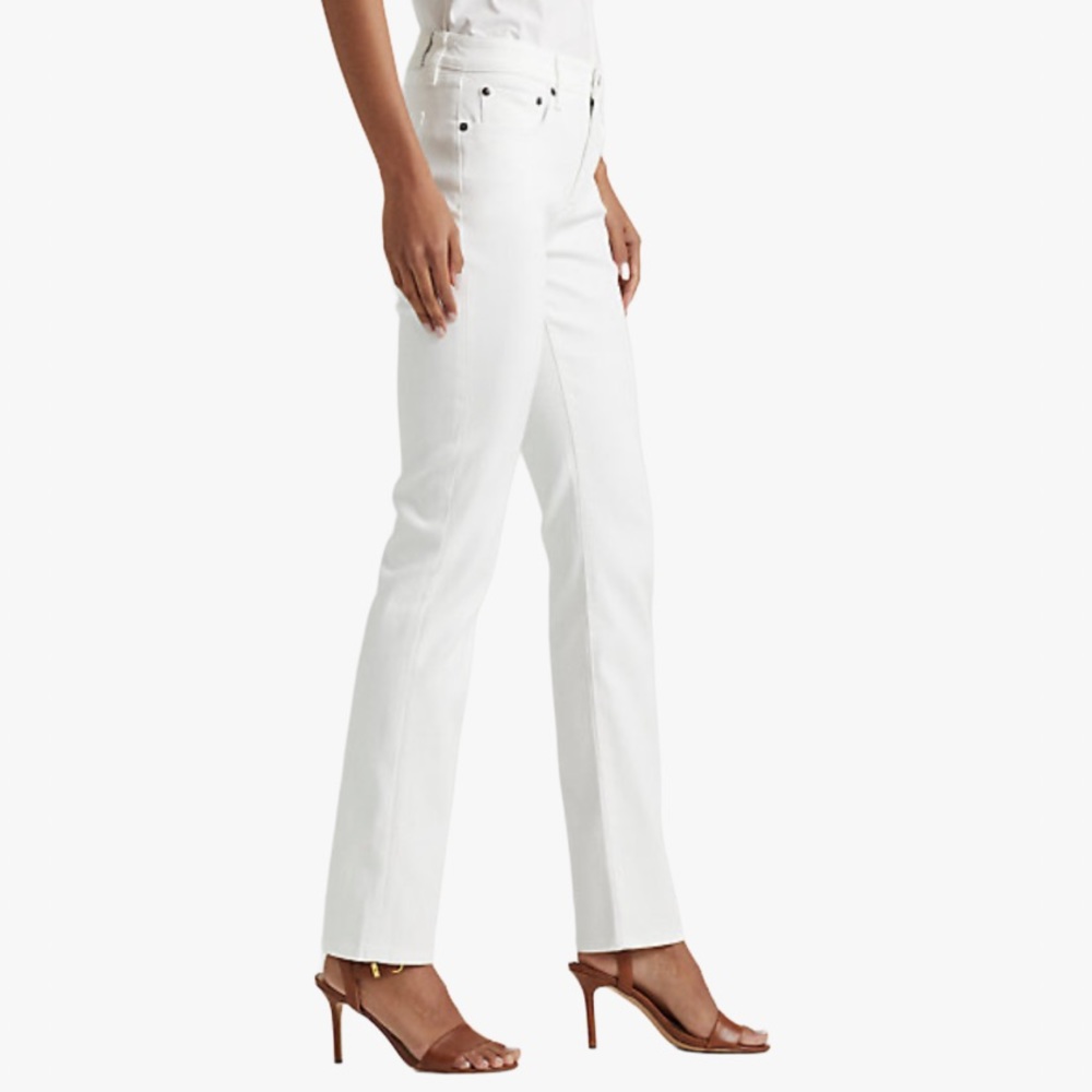 Ralph Lauren Modern Straight Curvy High-Rise Women’s Jeans - 10 - Picture 4 of 17